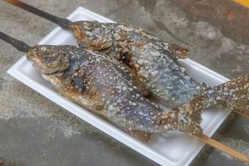 川魚の塩焼き