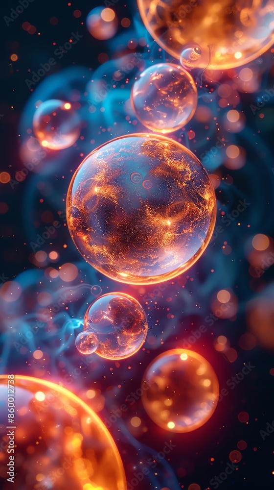 Fototapete transform the abstract concepts of quantum field theory into a visually stunning digital rendering t