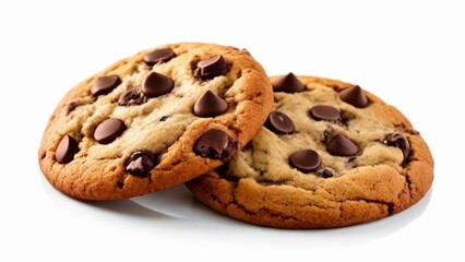 Fototapeta premium Deliciously tempting chocolate chip cookies