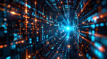 Obraz premium Abstract digital graphical background suitable for posters, web pages, and PPT presentations.