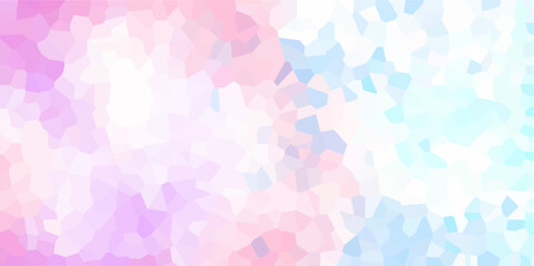 Multicolor Broken Stained Glass Background with White lines. Voronoi diagram background. Seamless pattern shapes vector Vintage Illustration background. Geometric Retro tiles pattern.	
