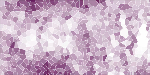 3d Quartz matte purple Broken Stained Glass Background. Voronoi diagram background. Seamless pattern shapes vector Vintage Quartz surface white for bathroom or kitchen