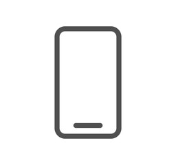 Smartphone protection related icon outline and linear vector.	
