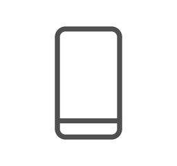 Smartphone protection related icon outline and linear vector.	
