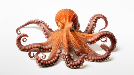 Obraz premium Octopus isolated on white background, Sea animal concept.
