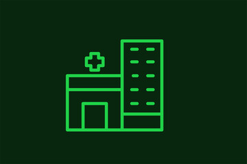 dental clinic illustration in flat style design. Vector illustration.	