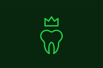 best teeth illustration in flat style design. Vector illustration.	