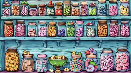 An intricate coloring book illustration of a steampunk airship, floating above a fantastical cityscape with clockwork elements.