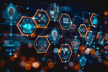 modern startup business collage with showcase various aspects of technology and innovation.