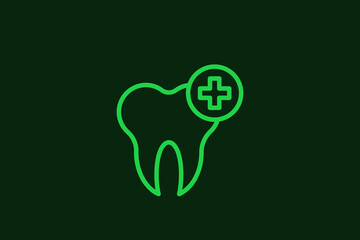 tooth restoration illustration in flat style design. Vector illustration.
