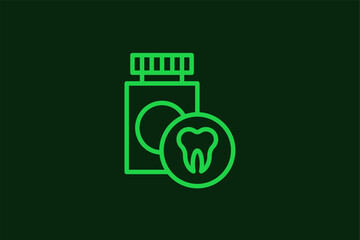 dentistry illustration in flat style design. Vector illustration.