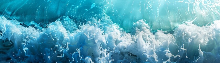 Abstract Ocean Wave Texture - Top Down View