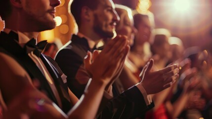 Applause From The Crowd At A Formal Event