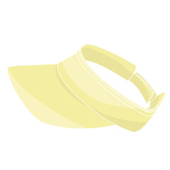 yellow sun visor for golf players
