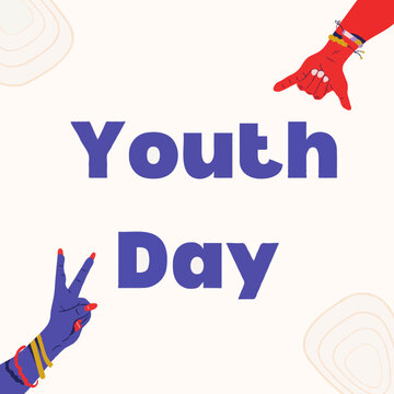 White Simple International Youth Day 