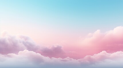 Obraz premium Abstract minimalistic background of pastel sky blue, pastel pink, and white colors, wallpaper, backdrop