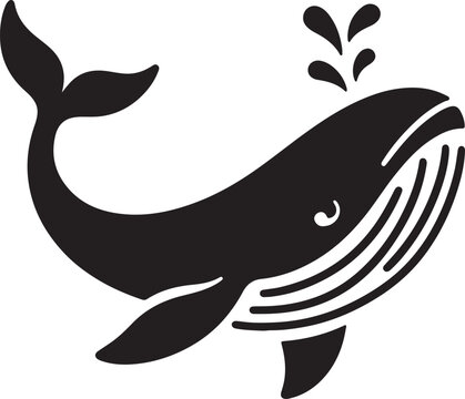 recommend clip art: Blue whale silhouette, Whale silhouette