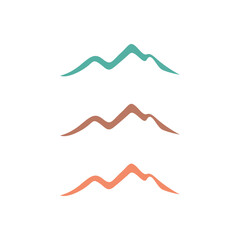 HIGH MOUNTAINS RESORT PEAK ADVENTURE TRAVEL SIGN SYMBOL CLIPART LOGO