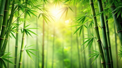 Green bamboo wallpaper with a beautiful bamboo forest background, Bamboo, green, nature, forest, plant, growth, zen