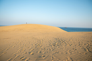 鳥取砂丘の美しい風景Beautiful scenery of Tottori Sand Dunes in Japan