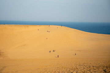鳥取砂丘の美しい風景Beautiful scenery of Tottori Sand Dunes in Japan