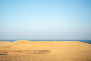 鳥取砂丘の美しい風景Beautiful scenery of Tottori Sand Dunes in Japan