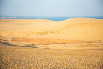 鳥取砂丘の美しい風景Beautiful scenery of Tottori Sand Dunes in Japan
