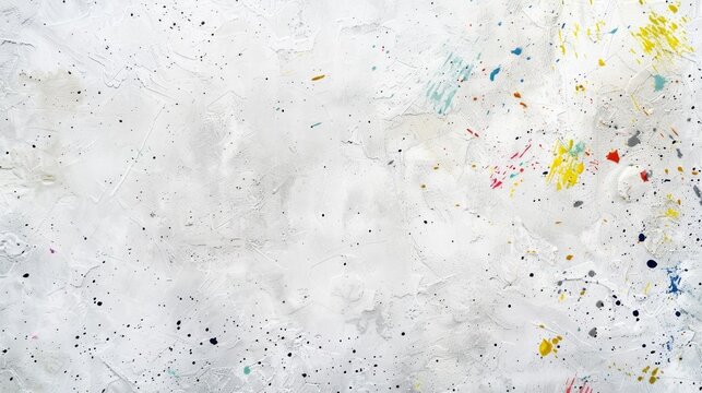 Abstract white background with subtle colorful speckles. Perfect for minimalist designs and presentations.