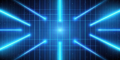 Obraz premium Star Wars inspired blue glowing lines background, technology, sci-fi, futuristic, digital, abstract, space