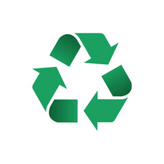 recycling symbol. waste processing. icon vector