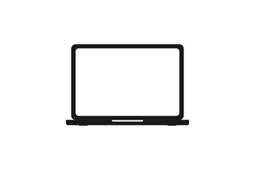 laptop icon isolated on white background