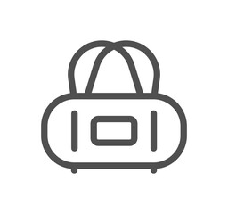 Sports equipment and soccer related icon outline and linear vector.	
