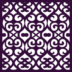 Jali design for graphic and plywood, partition, foam, acrylic and CNC machine cutting.	