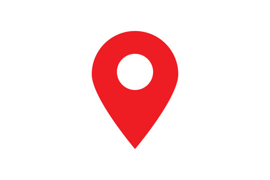 map pin vector logo template, locator icon