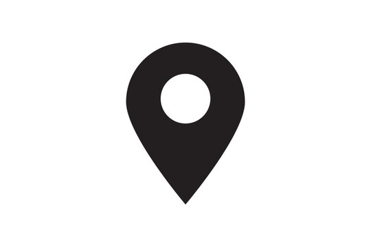 map pin vector logo template, locator icon