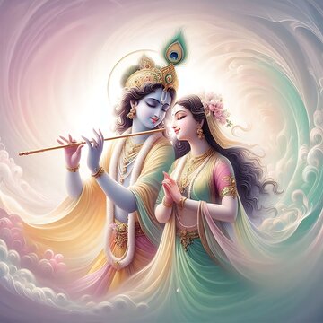 The creator of Love: Lord Krishna and Radha Rani