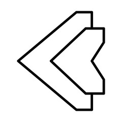 Double Arrow Lefticon Design