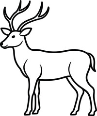 deer silhouette vector
