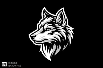 Obraz premium Wolf head vector design 