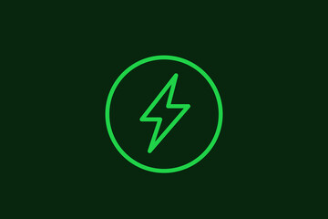 green energy illustration in flat style design. Vector illustration.