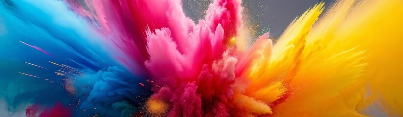 Fototapeta premium Colorful explosion as a background.