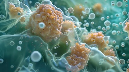 Bacteria virus cells image