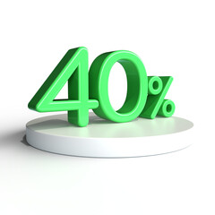 percent number for online big sale offer discount, cash back 3d render, PNG transparent