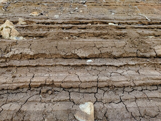 broken and dry land background
