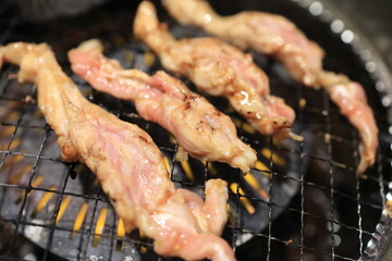 焼肉（鶏せせり）