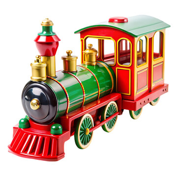 recommend clip art: touristic toy train on transparent background