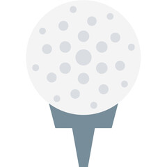 Golf Hit Icon Flat Icon