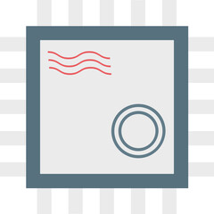 Post Ticket Icon Flat Icon