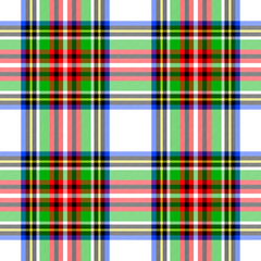 Tartan plaid pattern. Seamless check plaid in blue, red, and yellow for flannel shirt, bag, underwear, pyjamas, or other modern textile print,EPS 10.
