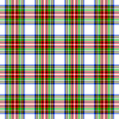 Tartan plaid pattern. Seamless check plaid in blue, red, and yellow for flannel shirt, bag, underwear, pyjamas, or other modern textile print. 